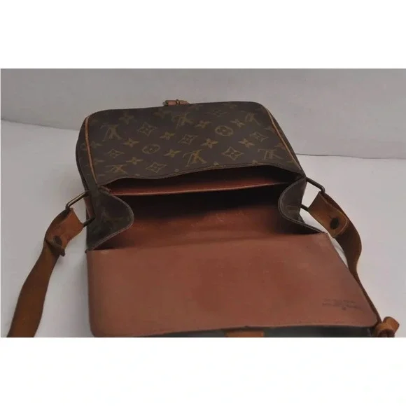 LOUIS VUITTON CARTOUCHIERE MM SHOULDER BAG PURSE MONOGRAM - Picture 13 of 17
